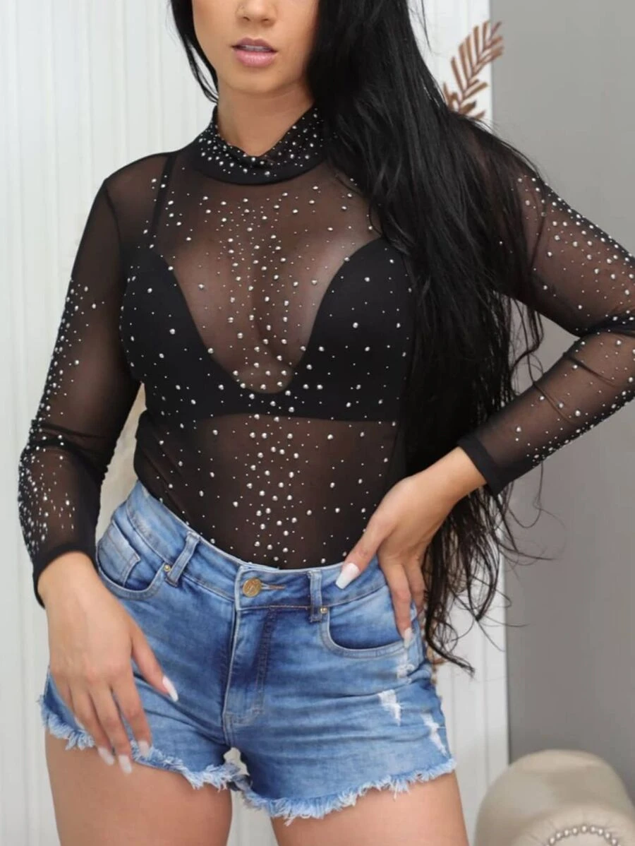 Women Bodysuits - Negro - Ver 1