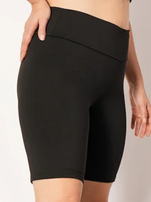 Plus Size Leggings - màu đen - Xem 3