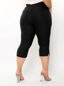 Plus Size Pants - màu đen - Xem 2
