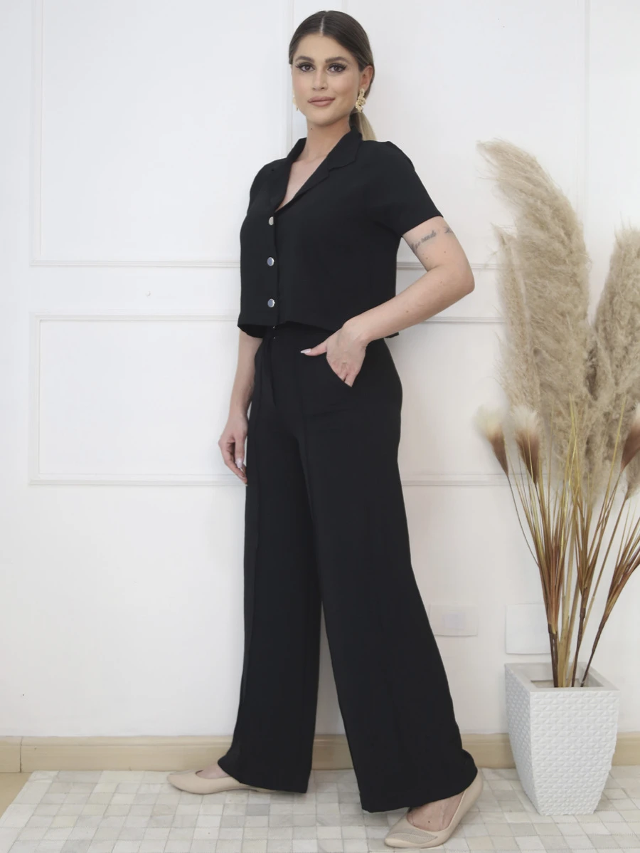 Women Two-piece Outfits - 黑色 - 查看 1