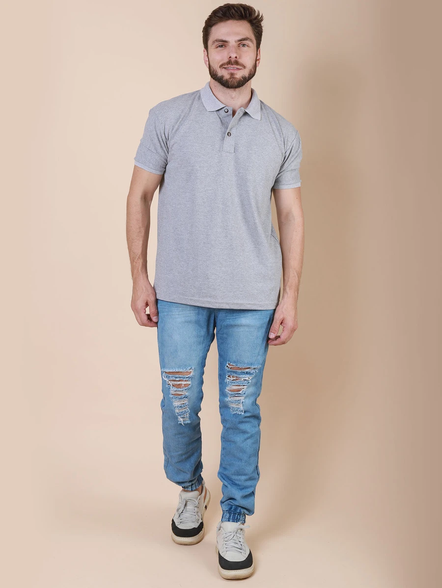 Men Jeans - Light Wash - View 1