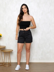 Women Shorts - màu đen - Xem 5