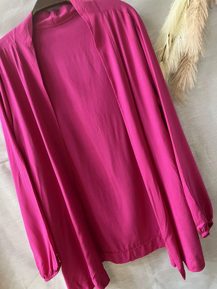 Women Kimonos - 玫紅色 - 查看 1