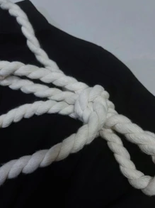 波西米亞風格女士腰帶,夏季送禮首選 - 米色 - 查看 4