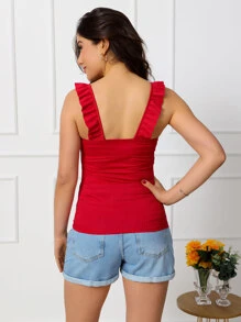 Women Tank Tops & Camis - Đỏ - Xem 2