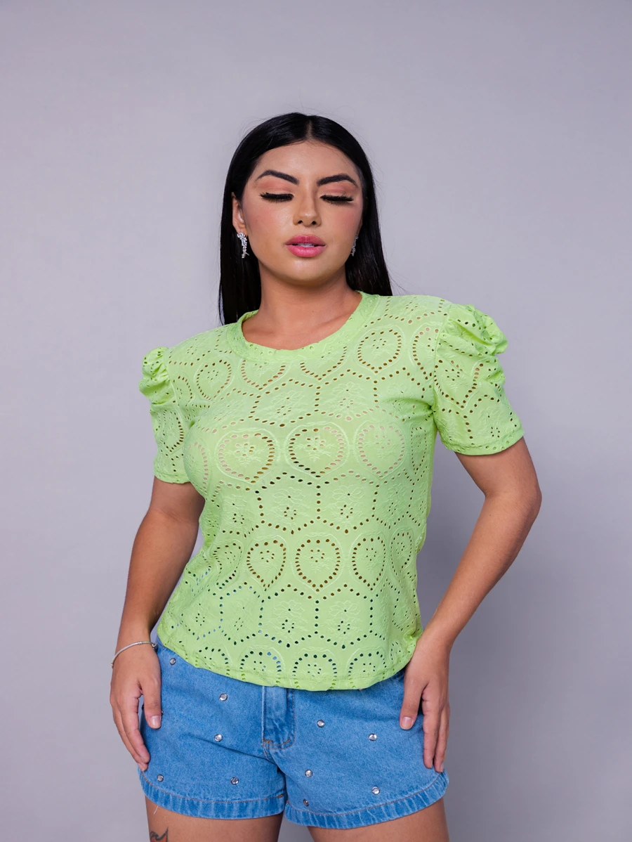 Women Blouses - Mint Green - View 1