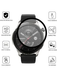 PELÍCULA NANO GEL AMAZFIT GTS 4 Relógio Smartwatch - Preto - Visão 4