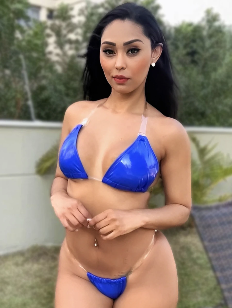 Women Bikini Sets - 寶藍色 - 查看 1