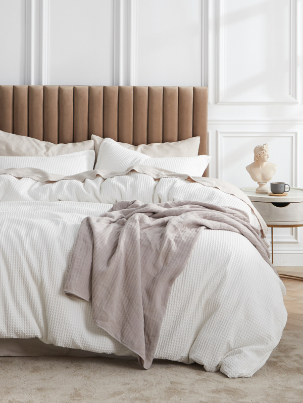 Bedsure Bedsure Waffle Weave Duvet Cover Set, Soft And Breathable For