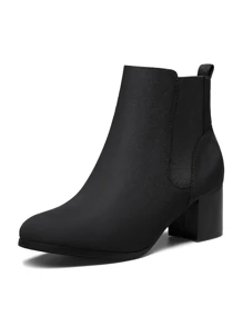 Botas de moda de mujer Cremallera lateral De moda
