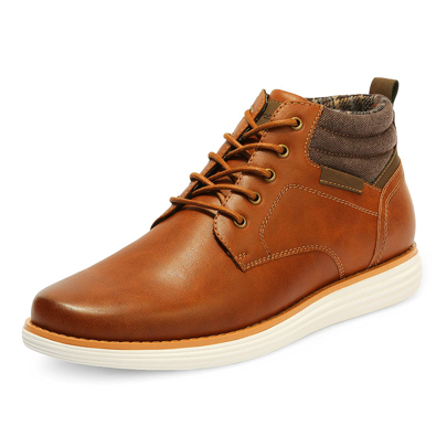 Men's  Mid Top Chukka Sneakers Lace Up Dress Boots Business Casual Shoes