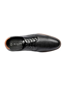 Men Casual Dress Oxford Sneakers Shoes For Men Office Work Daily Business  Formal Fashion Derby Suits Shoes - 黑色 - 查看 5