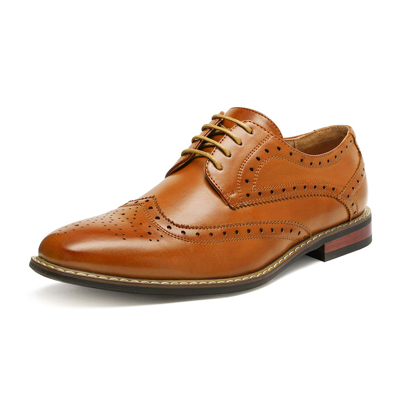 MODA ITALY  Men's Classic Modern Oxford Wingtip Lace Dress Shoes