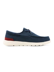 Men's Lace-Up Design Casual Loafers Breathable Lightweight Non-Slip Casual Shoes