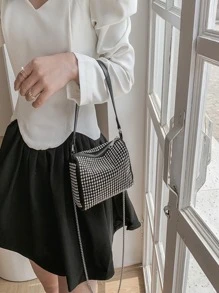Women Evening Bags - Black and White - View 4