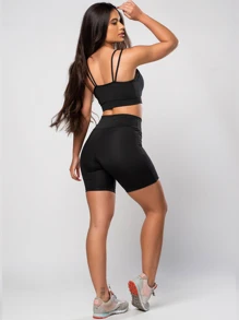 Women Sports Sets - 黑色 - 查看 2