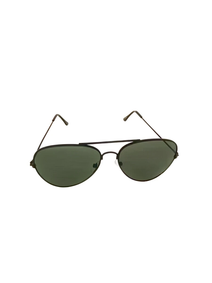 Óculos de sol Aviador clássico masculino Unissex Fashion - Verde Oliva - Visão 1