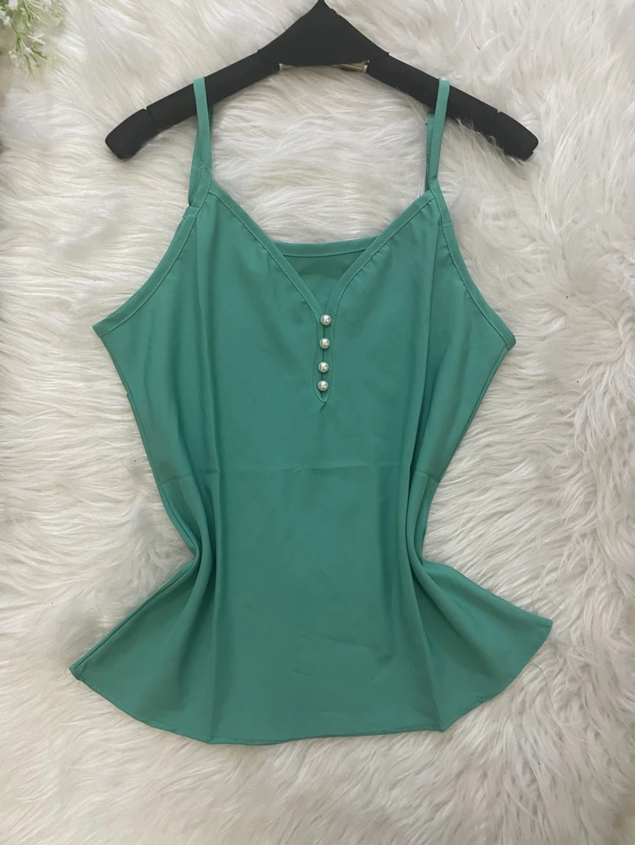 Women Tank Tops & Camis - 綠色 - 查看 1