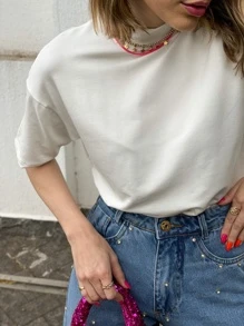 liberty moda Women T-Shirts - 白色 - 查看 4