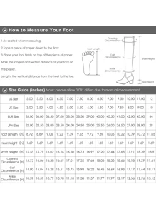 Women's Faux Furs-Lined Black Warm Winter Knee High Boots Low Stacked Heel Comfortable Outdoor Riding Round Toe Side Zipper Biker Motorcycle Buckle Boots