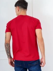 manga curta masculina gola redonda