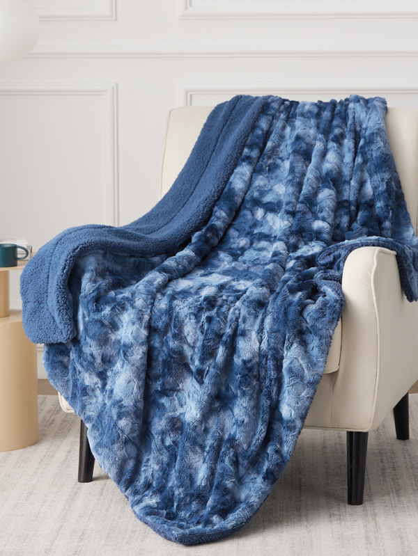 Bedsure BEDSURE Fuzzy Throw Blanket for Couch Fuzzy Plush Sherpa Comfy Furry Warm Reversible