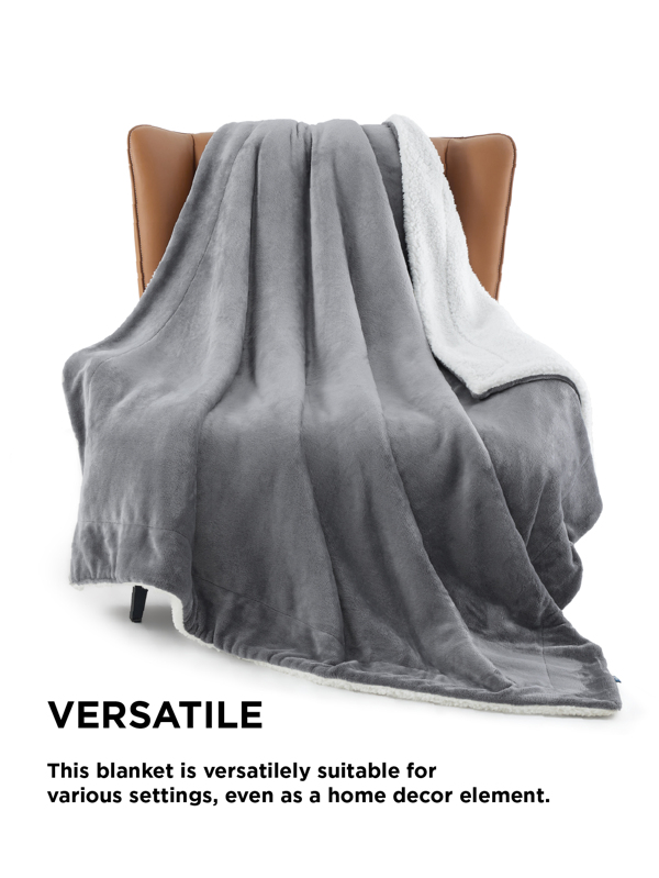 Bedsure BEDSURE Sherpa Fleece Throw Blanket for Couch Thick and Warm