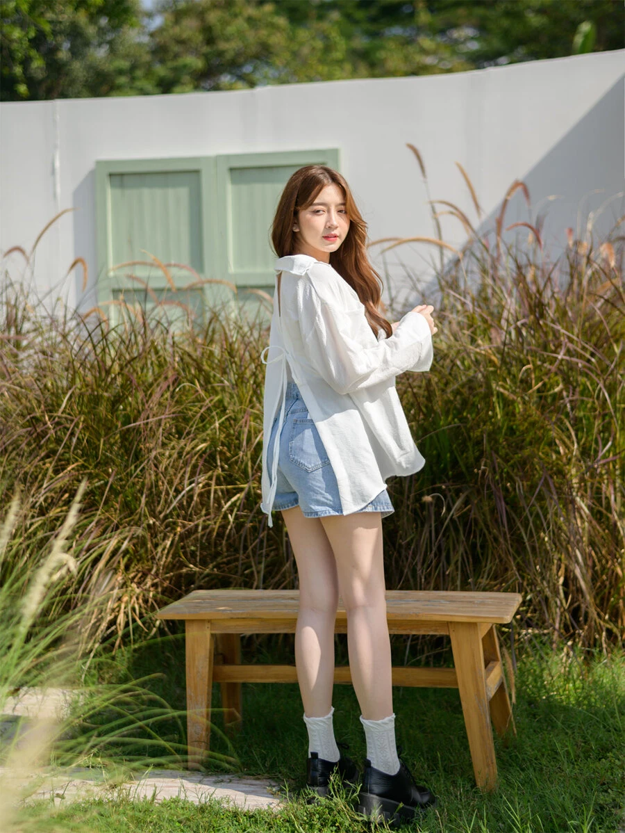 Women Blouses - White - View 1