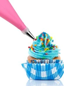 24 Pçs Conjunto De Confeiteira De Silicone Com Bico Para Decoração Com Creme Bolo  (A7-32)
