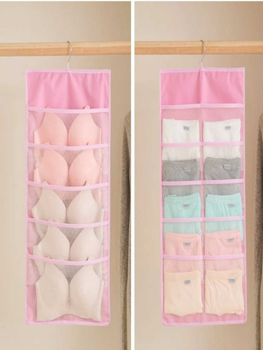 Underwear Organizer With 15 Compartments - Pink - View 1