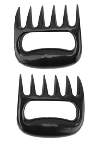 Garfo Desfiador Garra De Urso Para Churrasco 2 Peças - Preto - Visão 4