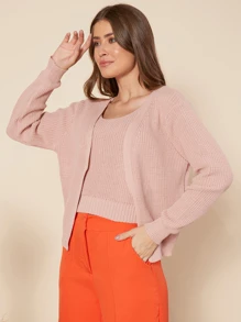 Women Cardigans - Hồng - Xem 3