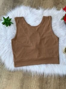 Women Tank Tops & Camis - màu nâu - Xem 1