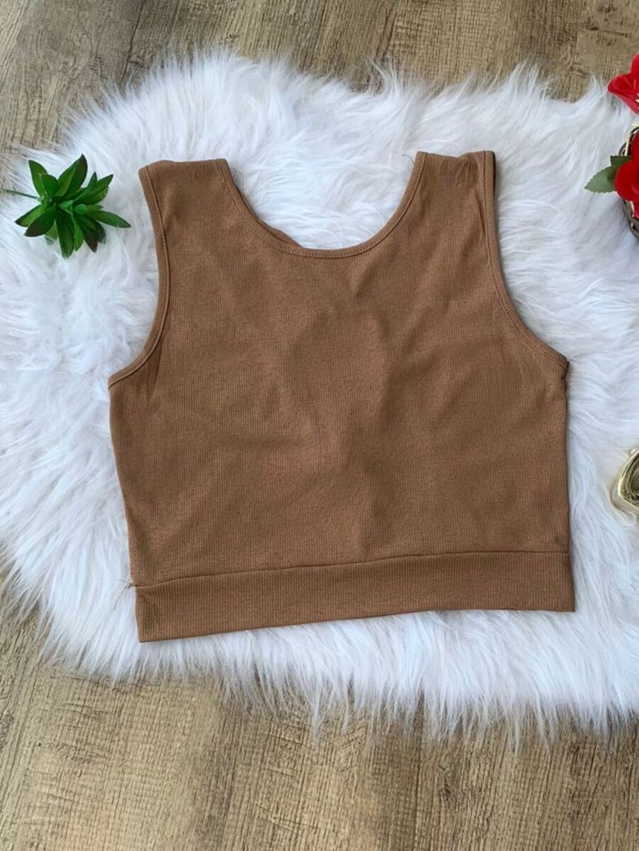 Women Tank Tops & Camis - màu nâu - Xem 1