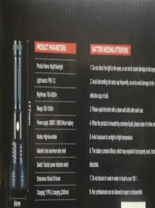 SuFeng Lanterna Tática Mais Forte Do Mundo Potente Sitio Fazenda Cabo Usb TYPE-C