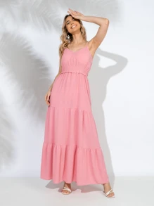 Women Dresses - 淺粉色 - 查看 2