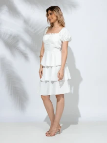 Women Dresses - 白色 - 查看 3