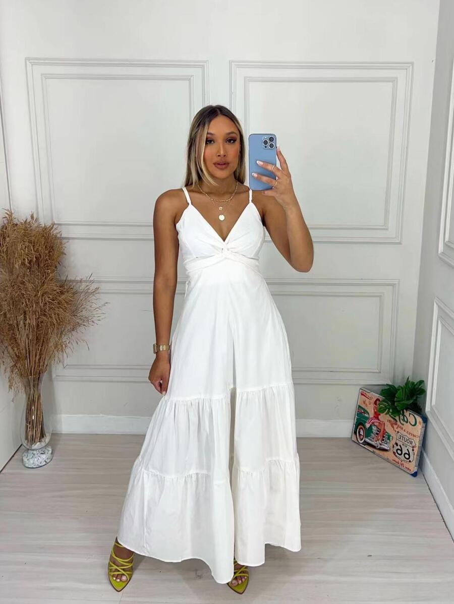 Women Dresses - 白色 - 查看 1