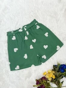 Women Shorts - 綠色 - 查看 2