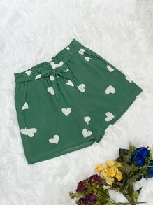 Women Shorts - 綠色 - 查看 1