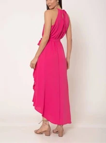 Women Dresses - 玫紅色 - 查看 2