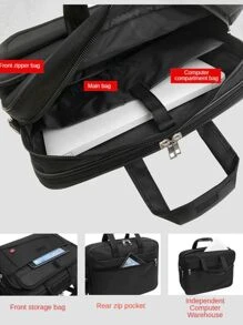 Men Briefcase - Black - View 3