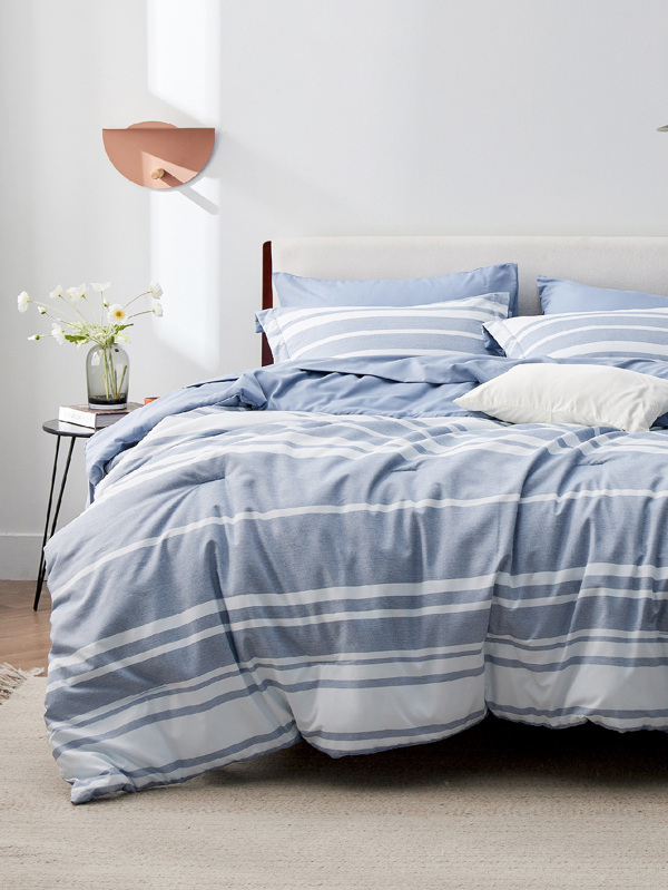 Bedsure Bed in a Bag Striped Bedding Comforter Sets All Season Bed