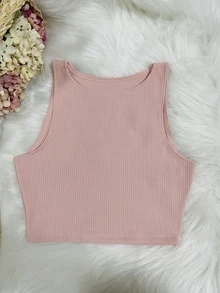 Women Tank Tops & Camis - Baby Pink - View 3