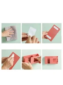 Rosalyra Beauty Suporte Porta Celular e Controle Remoto Multiuso Suportes Organizador Universal Plástico Duplo 2 em 1 Com Adesivo de Fixação Dupla Face