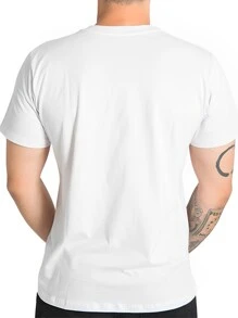 Camiseta Basica Branca Fras Deixe Pra Traz