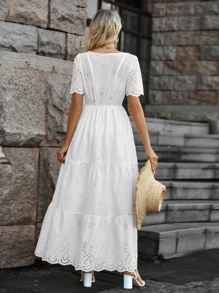 Women Dresses - 白色 - 查看 6