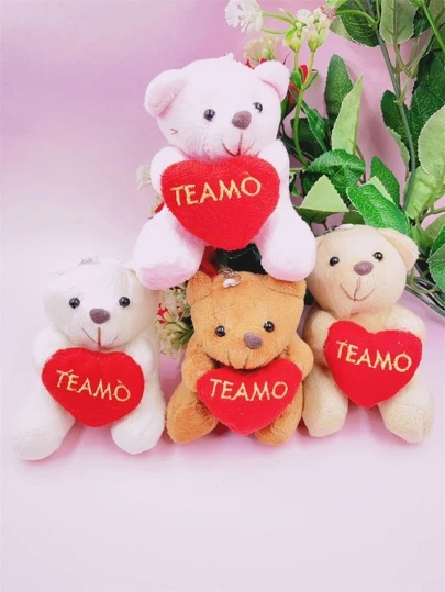 kit12 Chaveiro e corações de urso