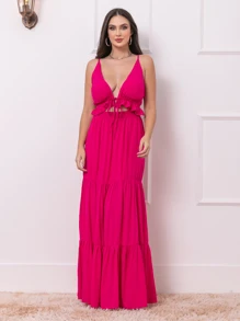Women Dresses - Rosa Fucsia - Ver 1