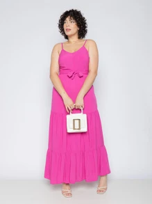 Women Dresses - 粉色 - 查看 1